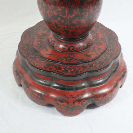 Rotlack-Tisch - China, Holz, geschnitzt, runde Tischplatte, … - фото 12