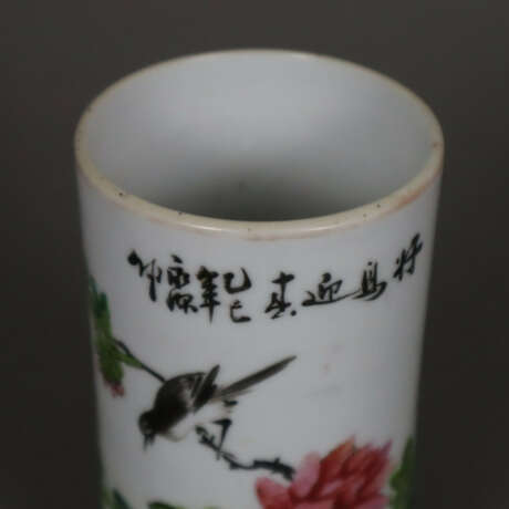 Pinselhalter - China, nach 1900, Porzellan, handgemalter Ema… - photo 2