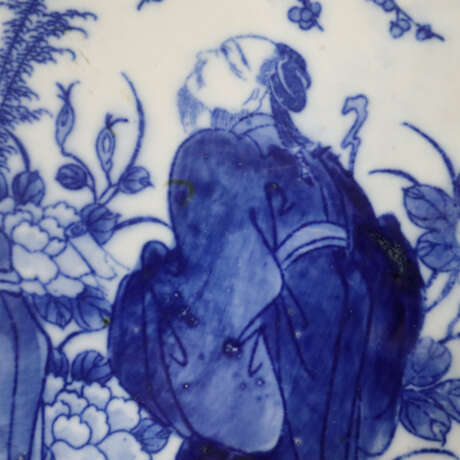 Große Platte - China, Porzellan, im kräftigen Unterglasurbla… - Foto 5
