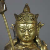 Figur des Vaishravana - tibeto-chinesisch, Bronzelegierung, … - Foto 3