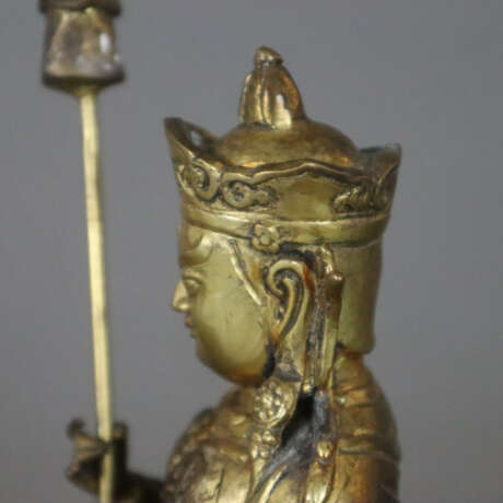 Figur des Vaishravana - tibeto-chinesisch, Bronzelegierung, … - Foto 4