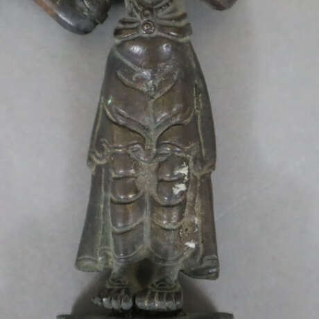 Kleine Votivfigur aus Bronze - Tibet/Nepal, Bronze, aus zwei… - Foto 4