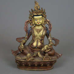 Gelber Jambhala, der Gott des Wohlstandes - Tibet 20.Jh., Ku…