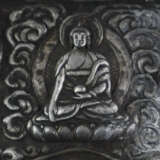 Votivtafel mit Avalokiteshvara Shadakshari - Tibet, silberfa… - photo 6