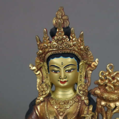 Tara Tashi Dönché - Nepal/Tibet, Kupferlegierung vergoldet, … - фото 3