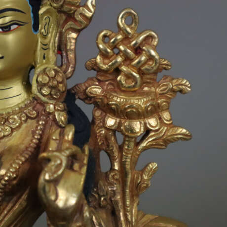 Tara Tashi Dönché - Nepal/Tibet, Kupferlegierung vergoldet, … - Foto 5