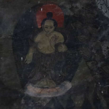 Mandala-Thangka - Tibet, 19.Jh., Malerei in Gouachefarben au… - фото 3