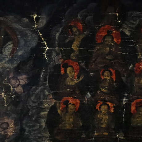 Mandala-Thangka - Tibet, 19.Jh., Malerei in Gouachefarben au… - Foto 6