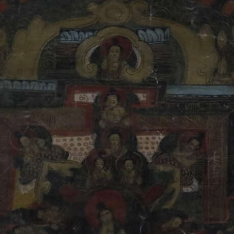 Mandala-Thangka - Tibet, 19.Jh., Malerei in Gouachefarben au… - фото 10