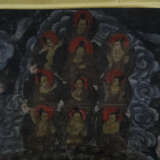 Mandala-Thangka - Tibet, 19.Jh., Malerei in Gouachefarben au… - Foto 13