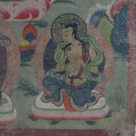 Thangka des Buddha Amitayus - Tibet, 20. Jh., Gouache und Go… - фото 8
