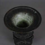 Vase - Japan / China, Bronzelegierung, dunkel patiniert, gef… - фото 2