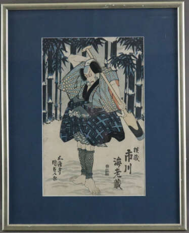 Utagawa Kunisada (=Toyokuni III., 1786-1865) - Kabuki-Darste… - Foto 2