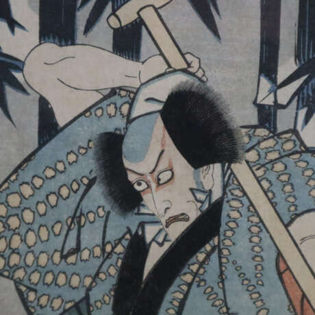 Utagawa Kunisada (=Toyokuni III., 1786-1865) - Kabuki-Darste… - Foto 4