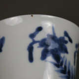 Porzellanbecher mit Unterteller - Japan, wohl Seto, hohe Glo… - фото 6