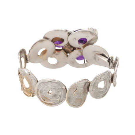 Armband mit 3 Amethysten - photo 2