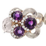 Armband mit 3 Amethysten - photo 5