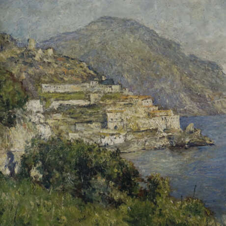 Schüz, Friedrich (1874 - 1954) - Amalfi-Küste, Öl auf Platte… - фото 4