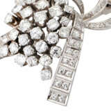 Juwelenbrosche mit Brillanten und Achtkantdiamanten - Foto 5