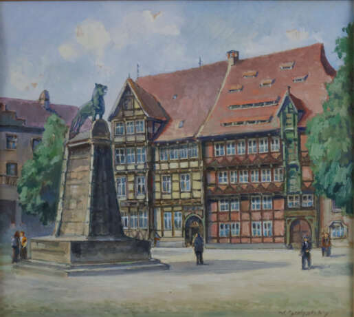 Unbekannte/r Künstler/in - Alt-Braunschweig: Burg mit Handwe… - Foto 1