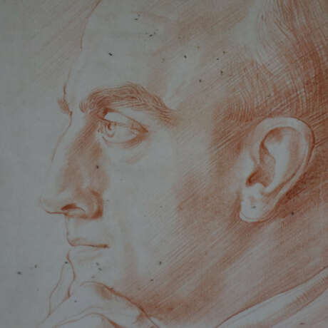 Sitte, Willi (1921-2013) - Herrenportrait, Kreide auf Papier… - Foto 5