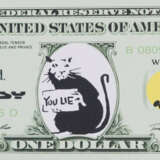 Banksy - "Dismal 1 Dollar Canvas" mit "You lie rat"-Motiv, 2… - Foto 1