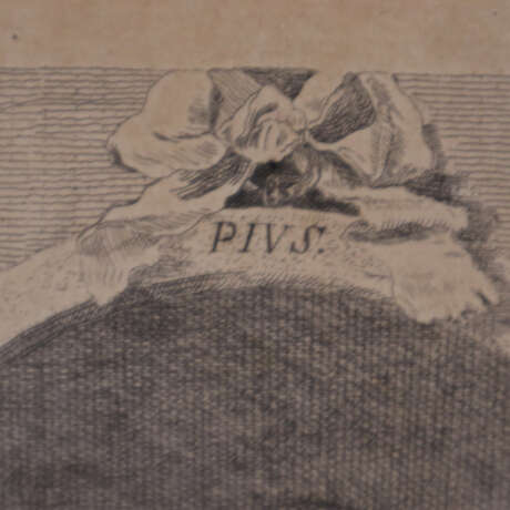 Brotti, Carlo -18.Jh.- Portrait Papst Pius VI. „PIUS VI. ali… - Foto 5