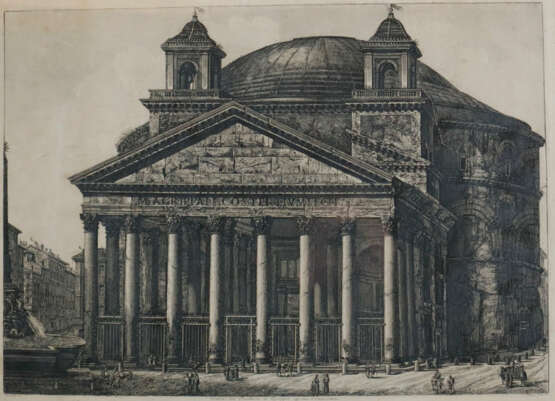Rossini, Luigi (Ravenna 1790 - Rom 1857) - „Veduta del Panth… - Foto 1