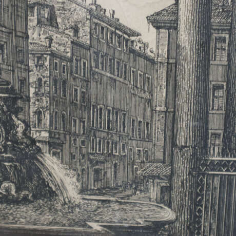Rossini, Luigi (Ravenna 1790 - Rom 1857) - „Veduta del Panth… - фото 8