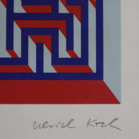 Koch, Ulrich (*1962) - Ohne Titel, geometrische Komposition,… - Foto 6