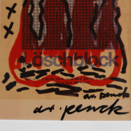 Penck, A.R. (1939-2017) - "Löschblock" (1990), Andruckbogen … - Foto 5