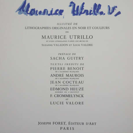 Utrillo, Maurice (1883 Paris - 1955 Dax) - Mappenwerk "Mauri… - Foto 6