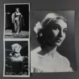 Konvolut: Drei Fotografien von Maria Callas - s/w Fotografie… - фото 1