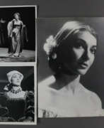 Graphiques photo. Konvolut: Drei Fotografien von Maria Callas - s/w Fotografie…