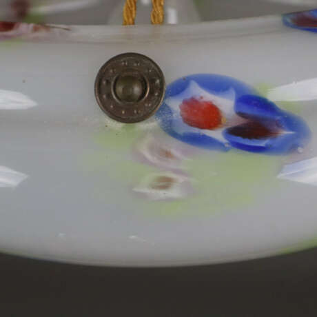 Deckenlampe - 20. Jh., wohl Murano, Opalglas mit Farbeinschm… - photo 3