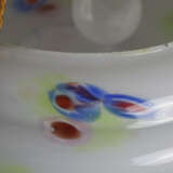 Deckenlampe - 20. Jh., wohl Murano, Opalglas mit Farbeinschm… - photo 6