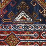 Kasak - Wolle, auf blauem Grund in Reihen angeordnete rauten… - Foto 8