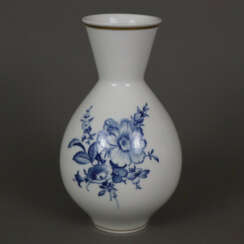 Vase / Lampenfuß - Meissen, 20.Jh., Porzellan, unterglasurbl…