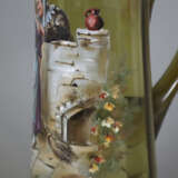 Großer Glaskrug mit Zinndeckel - olivgrünes Glas, schauseiti… - фото 10