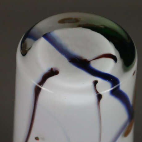 Glasvase mit Klimt-Motiven - nach unten konisch zulaufende S… - photo 2