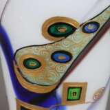 Glasvase mit Klimt-Motiven - nach unten konisch zulaufende S… - Foto 7
