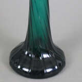 Enghalsvase - Murano, bläulich grünes Glas, über rundem Fuß … - photo 4