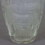 Glasvase - Klarglas, ansteigende Wandung mit eingeschnürter … - photo 5