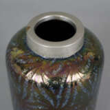 Jugendstil-Vase - Anfang 20. JH., violett-irisiertes Glas mi… - Foto 2