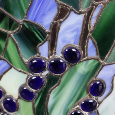 Tischlampe mit Blumendekor im Tiffany-Stil - 20. Jh., patini… - фото 9