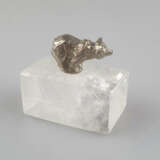 Miniaturfigurine eines Bären auf Eisscholle - kleiner Bär au… - Foto 2