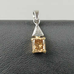 Diamantanhänger von über 1 Karat - Weiß-/ Gelbgold 750/000 (…