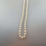 Perlenkette mit Goldschließe - lange Kette mit 130 Perlen vo… - Foto 4