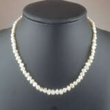 Perlenkette - sogenannte "Flat pearls" mit schönem Lüster, g… - Foto 1