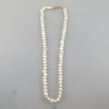 Perlenkette - sogenannte "Flat pearls" mit schönem Lüster, g… - фото 3